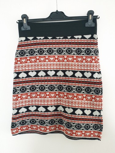 Rock strickrock schwarz rot - rock,
