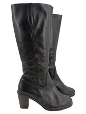 Gabor Stiefel Damen Gr. 41 Schwarz Klassisch Leder Blockabsatz