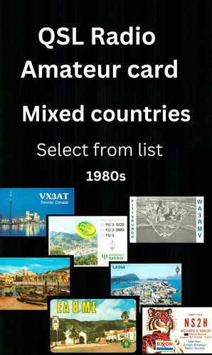 Qsl amateurfunkkarte 80er - qsl,