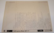 Ersatzteilkatalog auf Microfich VW Golf III 3 Syncro Allrad Typ 1H Stand 1992!