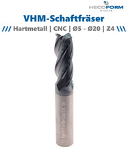 Vhm schaftfräser - schaftfräser, z4