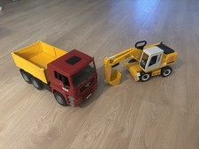 Bruder Kipper Lkw Und Liebherr Bagger, Hochwertiges Spielzeug 
