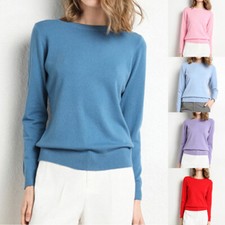 Damen-Kaschmir-Strickpullover