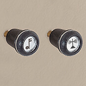 RetroSound RSP-027P Oldtimer Auto Radio Bedien Knöpfe Dreh Regler Dreher Portis