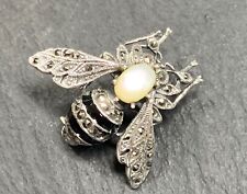 Fliege Brosche Markasit
