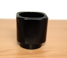 Eierbecher Kerzenhalter Glas schwarz Joe Colombo ?