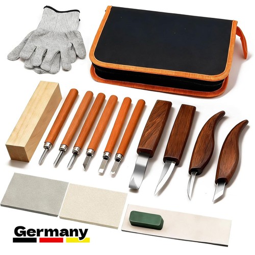 Holz schnitzwerkzeug set - set, –