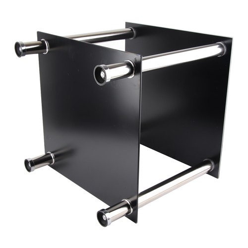 Schwarzes glas chrom - chrom, beine