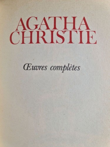 Gesammelte werke agatha - gesammelte,