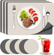 Tischset Leder, 6er Platzsets