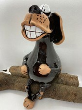 Hund Keramik Gartenstecker