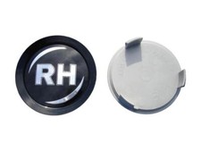 ✅4 RH Nabenkappen Schwarz +