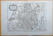 Philippe Original Kupferstich Karte Westphalen - 1787