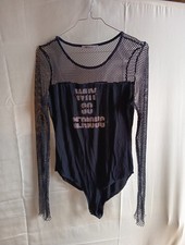 Damen langarm Body schwarz