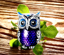 Sterlingsilber 925 Schmuck Anhänger lila Eule Charm  f Armband Halskette