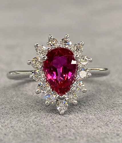 Karat birnen schliff rot - karat,