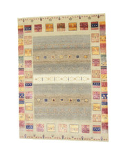 Gabbeh  Loribaft  Seide Handgeknüpfter Teppich ( 200 x 143 ) Orientteppich Top