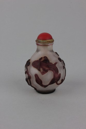 überfangglas snuff bottle mit - snuff,