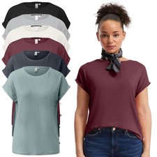 QS Damen T-Shirt Loose Fit Rundhals Fledermausärmel kurzarm Lyocellmix weich