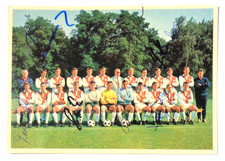 9 Autogramme - 1. FC Köln = Bergmann 67/68-Overath-Thielen-Weber-Regh-Rausch-usw