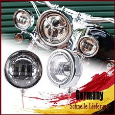 2 x Chrom 4.5" Rund Motorrad