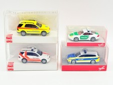 Konvolut Herpa Busch Einsatzfahrzeuge Polizei Rettung MB M-Klasse VW Passat
