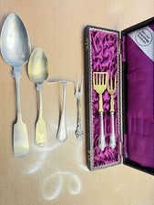 Altes silber Besteck 6 Teile Silber