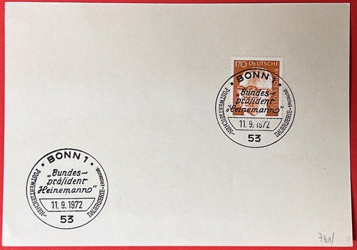 Ersttagsstempel brd 1972 wie - brd,