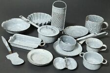 Altes Puppengeschirr Puppen Emaillegeschirr Puppenküche Töpfe Emaille Geschirr