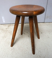 Bauhaus Hocker Schemel Stuhl Loft Industrie Design Holz Eiche (F025-347)