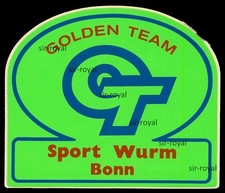 Werbe Aufkleber - Bonn - Golden Team Sport Wurm - 14x12cm - Vintage 80er