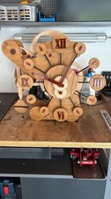 Handgefertigt Holz-ZahnradUhr