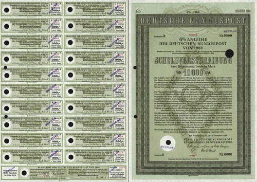 Deutsche bundespost 1960 bad - deutsche,
