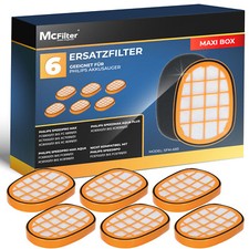 6x Filter Ersatzfilter für Philips XC8347/01 SpeedPro Max Aqua Plus Staubsauger