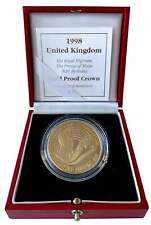 Elizabeth II 1998 Gold PP Five-Pounds Prince Charles 50. Geburtstag