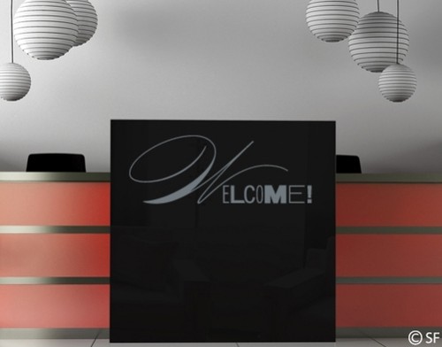Wandtattoo welcome willkommen - welcome,