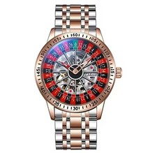 *  Luxus Automatik Armbanduhr Herren Mechanische Uhr Casino-Stil
