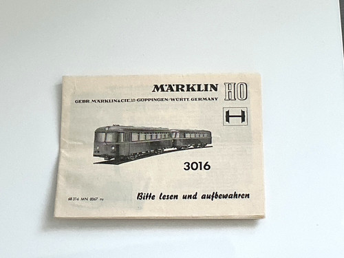 Märklin 3016 schienenbus - 3016,