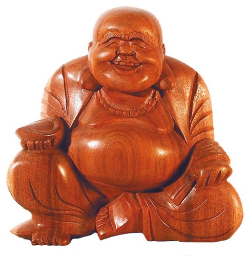 Lachender buddha lotossitz - lachender,