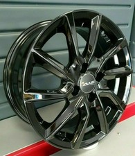 4 Alufelgen Ab 15 Gewidmet Renault Twingo III Doppelt Messen Schwarz Glänzend