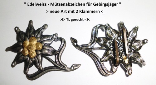 Edelweiß abzeichen bw - edelweiß,