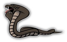 Car Sticker Cobra Snake Animal
