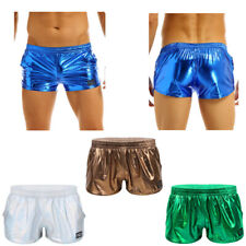  DE Herren Shiny Metallisch Boxershorts Low Rise Badehose Sommer Boxershorts