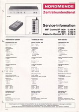 Service manual for Nordmende