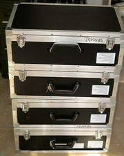 BUNDESWEHR Transportbox Flightcase Behälter Polster Alu Koffer Box Case BUND BW