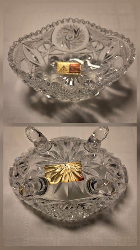 Vintage bleikristall schale - vintage,