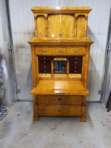 Biedermeier sekretär birke - in,