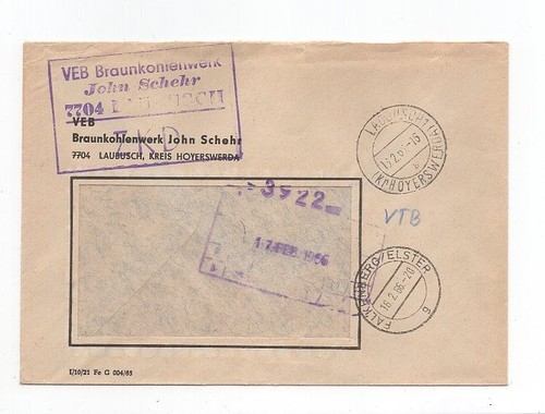 Ddr dienst zkd brief - zkd, laubusch