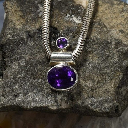 Amethyst anhänger 925er - amethyst, anhänger,