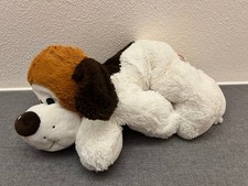 Althans Club XL Hund liegend Kuscheltier Stofftier Plüschtier Braun Beige 40cm